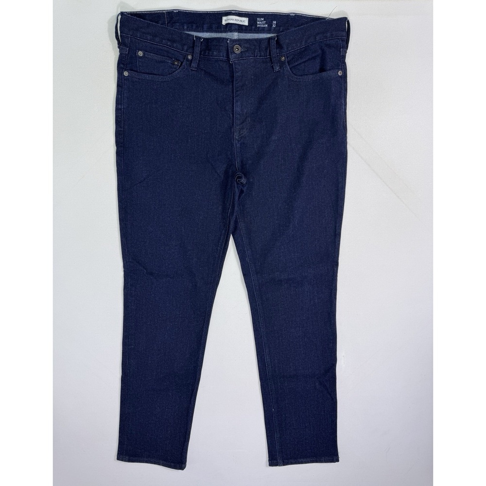 Banana Republic Mens Slim Straight Leg Jeans Denim 38x32 (38x31) Luxe Traveler
